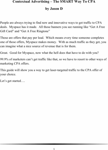 Product picture Contextual Advertising The SMART Way To CPA